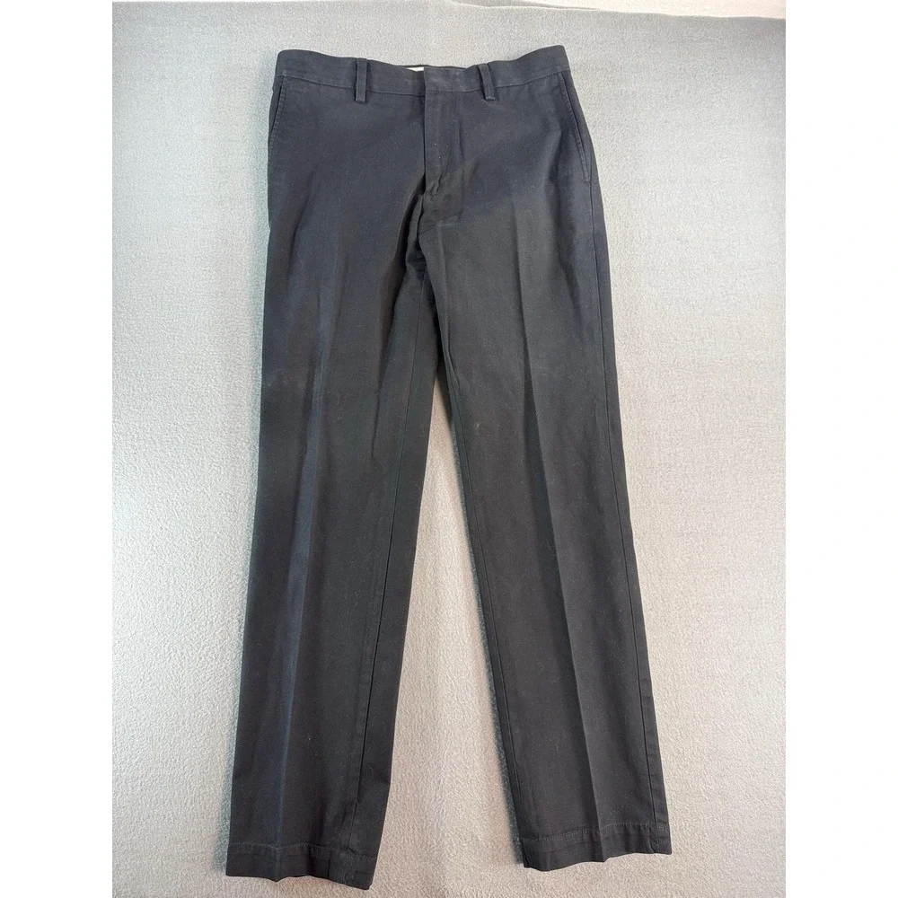 Banana Republic Emerson Chino Pants Mens 32x34 Black Regular Fit Straight Casual